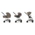 Carucior 3 in 1 pentru copii Cybex Mios Comfort, premium, cu scoica Cloud T Plus, Coconut Brown cu cadru Matt Black - 2