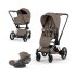 Carucior 3 in 1 pentru copii Cybex E-Priam Style, cu landou si scoica Cloud T Plus, Coconut Brown cu cadru Chrome - 1