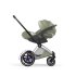 Carucior 3 in 1 pentru copii Cybex E-Priam Style, cu landou si scoica Cloud T Plus, Sage Green cu cadru Chrome - 5