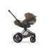 Carucior 3 in 1 pentru copii Cybex E-Priam Style, cu landou si scoica Cloud T Plus, Coconut Brown cu cadru Matt Black - 5