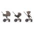 Carucior 3 in 1 pentru copii Cybex E-Priam Style, cu landou si scoica Cloud T Plus, Coconut Brown cu cadru Rosegold - 2