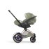 Carucior 3 in 1 pentru copii Cybex E-Priam Style, cu landou si scoica Cloud T Plus, Sage Green cu cadru Rosegold - 5