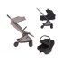 Carucior 3 in 1 pentru copii Anex Air-Q, cu landou Muna si scoica Cosmo, confort si design modern, Crumbly - 1