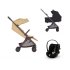 Carucior 3 in 1 pentru copii Anex Air-Q, cu landou si scoica Cloud G3 i-Size Plus, design modern, Melon - 1