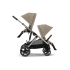 Cybex Gazelle S 2-в-1 бебешка количка с втора спортна част и 2 коша за носене, Almond Beige - 2