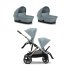 Cybex Gazelle S 2-в-1 количка с втора спортна част и 2 коша за носене, цвят Stormy Blue - 1