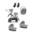 Cybex Gazelle S 3-в-1 количка с втора спортна част, 2 коша за новородено и 2 столчета за кола Cloud G3 Plus, цвят Stone Grey - 1