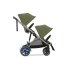 Carucior sport dublu pentru copii Cybex e-Gazelle S cu a doua unitate sport inclusa, electric, Moss Green cu cadru Taupe - 1