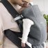 Кош за новородено BabyBjorn Mini, 3D Jersey, анатомичен, с множество позиции - Тъмно сив - 19