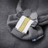 Кош за новородено BabyBjorn Mini, 3D Jersey, анатомичен, с множество позиции - Тъмно сив - 12