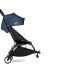 Количка за близнаци BABYZEN YOYO² CONNECT, спортна, с черна рамка и цветен пакет Air France Blue - 1