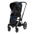 Carucior 3 in 1 pentru copii Cybex Priam 4.0 Jewels of Nature, cu landou, scoica auto Cloud T si cadru Chrome Black - 1