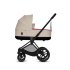 Carucior 3 in 1 pentru copii Cybex Priam Scuderia Ferrari, cu landou si scoica auto Cloud Z Silver Grey - 3
