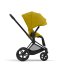 Carucior sport pentru copii Cybex Priam 4.0, premium, inovator - Mustard Yellow cu cadru Matt Black - 5