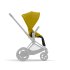 Carucior sport pentru copii Cybex Platinum e-Priam, inovativ electric, premium - Mustard Yellow cu cadru Matt Black - 4
