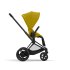 Carucior sport pentru copii Cybex Platinum e-Priam, inovativ electric, premium - Mustard Yellow cu cadru Matt Black - 2