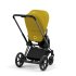 Carucior sport pentru copii Cybex Platinum e-Priam, inovativ electric, premium - Mustard Yellow cu cadru Matt Black - 8