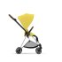 Carucior sport pentru copii Cybex Mios 3.0, premium, inovator - Mustard Yellow cu cadru Chrome Brown - 2