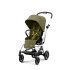 Спортна детска количка Cybex Gold Eezy S Twist+ 2, 360°, големи колела - Nature Green със сребриста рамка  - 1