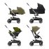 Спортна детска количка Cybex Gold Eezy S Twist+ 2, 360°, големи колела - Nature Green със сребриста рамка  - 4