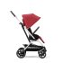 Детска спортна количка Cybex Gold Eezy S Twist+ 2, 360°, големи колела - Hibiscus Red със сребриста рамка  - 3