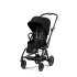 Детска спортна количка Cybex Gold Eezy S Twist+ 2, 360°, големи колела - Moon Black с черна рамка - 1