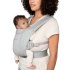 Кош за новородено Ergobaby Embrace Soft Air Mesh, дишащ и удобен за раждане, 11 кг - Soft Grey - 2