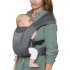 Кош за новородено Ergobaby Embrace Soft Air Mesh, дишащ и удобен за раждане, 11 кг - Wasted Black - 2