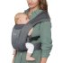 Marsupiu pentru bebelusi Ergobaby Embrace Soft Air Mesh, respirabil si confortabil nastere, 11 kg - Wasted Black - 2