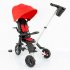 Tricicleta pentru copii Qplay Nova Rubber, ultra-pliabila,10 luni - 3 ani - Rosu - 2