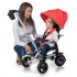 Tricicleta pentru copii Qplay Nova Rubber, ultra-pliabila,10 luni - 3 ani - Rosu - 5