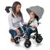 Tricicleta pentru copii Qplay Nova Rubber, ultra-pliabila,10 luni - 3 ani - Gri - 5