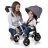 Tricicleta pentru copii Qplay Nova Rubber, ultra-pliabila,10 luni - 3 ani - Negru - 5