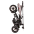 Tricicleta pentru copii Qplay Rito Rubber, pliabila, 12 luni - 3 ani - Negru - 12