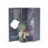 Jucarie din plus Picca Loulou - Iepure verde, in cutie cadou, 18 cm - 5