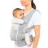  Кош за новородено Ergobaby Adapt Soft Flex Mesh, дишащ и удобен, 0 - 4 години, Pearl Grey - 2