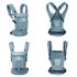  Кош за новородено Ergobaby Adapt Soft Flex Mesh, дишащ и удобен, 0 - 4 години, Slate Blue - 3