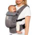  Βρεφικό πορτμπαγκάζ Ergobaby Adapt Soft Flex Mesh, αναπνεύσιμο και άνετο, 0 - 4 ετών, γκρι γραφίτη - 2