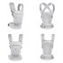 Кош за новородено Ergobaby Adapt Soft Touch Cotton комфортен 0 - 4 години Pearl Grey - 3