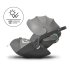 Scoica auto Cybex Platinum Cloud Z2 i-Size pentru copii, 0-24 luni, flexibila, confortabila - Soho Grey - 6