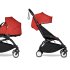 Καρότσι μωρού 2 σε 1 BABYZEN YOYO², μαύρο σκελετό, με πορτ-μπεμπέ και κόκκινη συσκευασία - 1