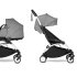 Детска количка BABYZEN YOYO² 2 в 1, бяла рамка, с кош и пакет в цвят Сив - 1