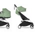 Καρότσι μωρού 2 σε 1 BABYZEN YOYO², λευκό σκελετό, με πορτ-μπεμπέ και συσκευασία σε χρώμα μέντας - 1