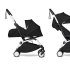 BABYZEN YOYO² Καρότσι 2 σε 1 με Λευκό Σκελετό & Πακέτο Νεογέννητου - Black - 1