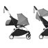 Детска количка BABYZEN YOYO² 2 в 1, бяла рамка, с пакет за новородено и пакет в цвят Сив - 1