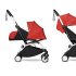 Детска количка BABYZEN YOYO² 2 в 1, бяла рамка, с пакет за новородено и пакет Червен цвят - 1