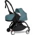 Carucior 3 in 1 pentru copii BABYZEN YOYO², cadru negru, pachet nou nascut, scoica auto Cloud G si pachet de culoare Aqua - 2