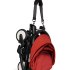 Бебешка количка BABYZEN YOYO² 3 в 1, черна рамка, комплект за новородено, столче за кола Cloud G и комплект в червен цвят - 7
