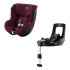 Детско столче за кола Britax Romer - Dualfix iSense с isofix база 3 месеца - 4 години Burgundy Red - 1