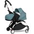 Carucior 3 in 1 pentru copii BABYZEN YOYO², cadru alb, pachet nou nascut, scoica auto Cloud G si pachet de culoare Aqua - 2